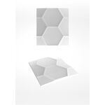 Panneaux en gypse HEXAGON (72x62 cm)