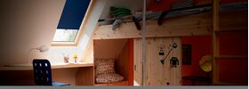 Store rideau VELUX RHL avec des crochets
