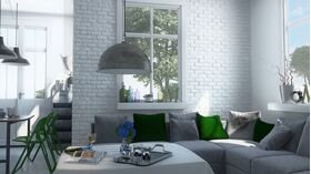 LOFT 1, brique en gypse pour intérieur