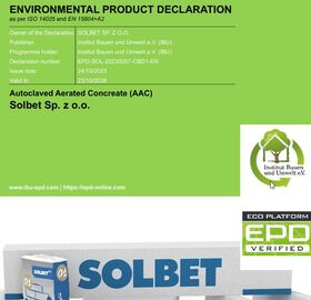 Bloc béton cellulaire SOLBET PP2-035