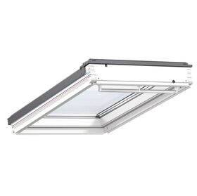 Fenêtre de toit VELUX GBL 2015 pour toits à faible pente, triple vitrage, finition blanche