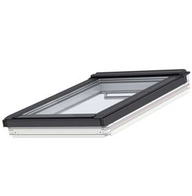 Fenêtre de toit VELUX GBL 2015 pour toits à faible pente, triple vitrage, finition blanche