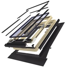 Fenêtre de toit OptiLight Énergie | Fenêtre de toit en pin avec triple vitrage