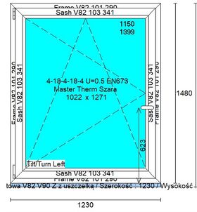 Fenêtre en PVC VEKA V82