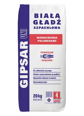 Atlas Gipsar Uni, enduit de finition blanc (env. 2 mm)