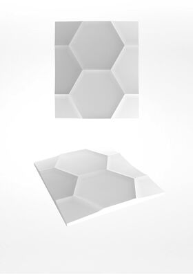 Panneaux en gypse HEXAGON (72x62 cm)
