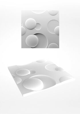 Panneaux en gypse CIRCLES (48x48 cm)