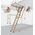 FAKRO Escalier escamotable LWK Plus, avec une echelle en bois